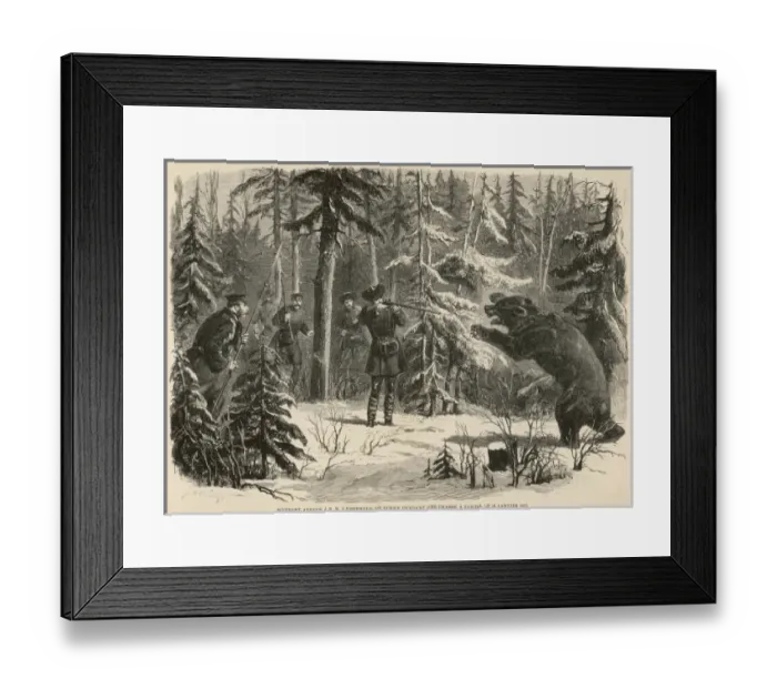 Framed Print : Shooting a bear Framed Print : Shooting a bear