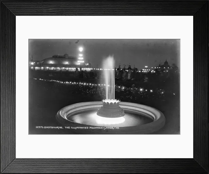 Framed Print : The Illuminated Fountain at Night Framed Print : The Illuminated Fountain at Night