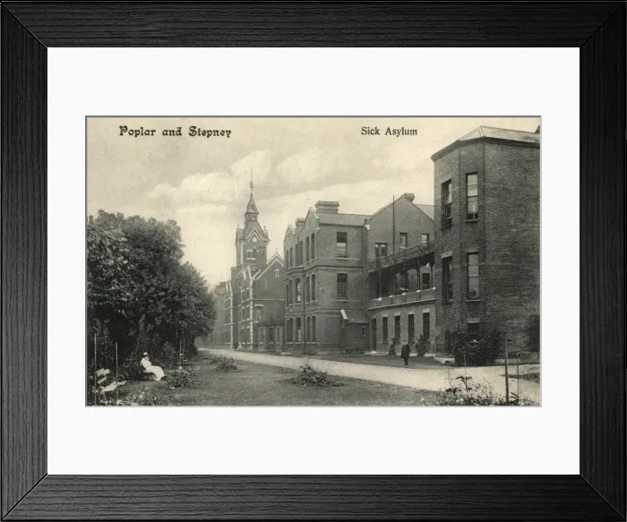 Framed Print : Poplar and Stepney Sick Asylum, Bow, East London