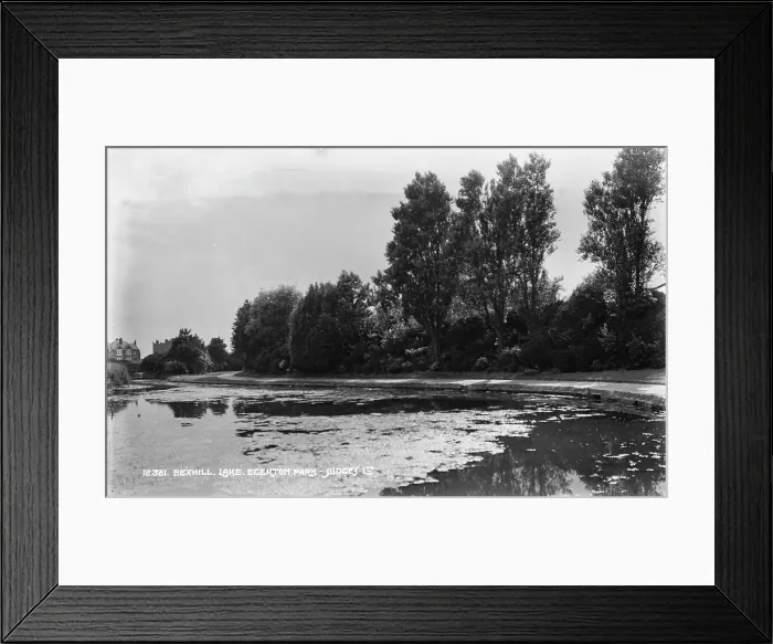 Framed Print : Egerton Park Lake in Bexhill Framed Print : Egerton Park Lake in Bexhill