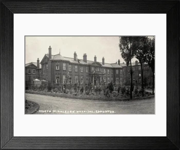 Framed Print : North Middlesex Hospital, Edmonton, Middlesex Framed Print : North Middlesex Hospital, Edmonton, Middlesex