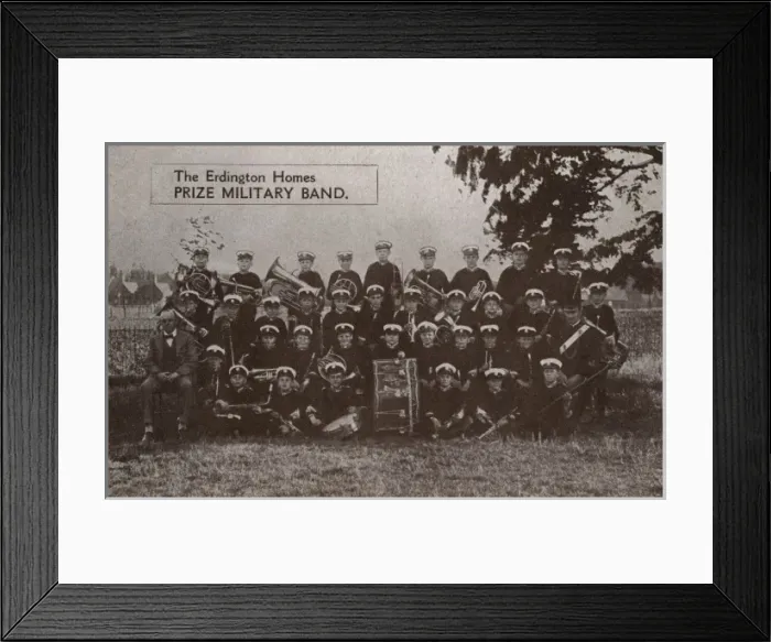 Framed Print : Boys Band at Erdington Homes, Birmingham Framed Print : Boys Band at Erdington Homes, Birmingham