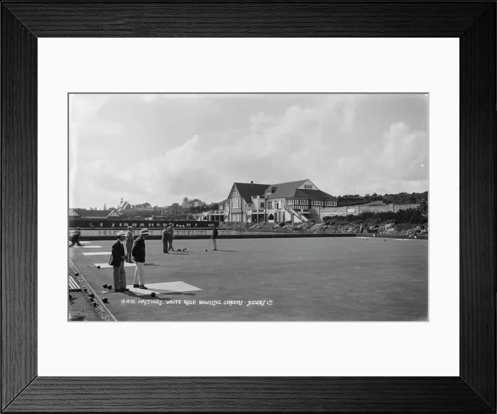 Framed Print : Bowling at White Rock Framed Print : Bowling at White Rock