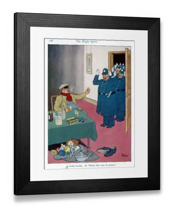 Framed Print : The Right Spirit by William Heath Robinson Framed Print : The Right Spirit by William Heath Robinson