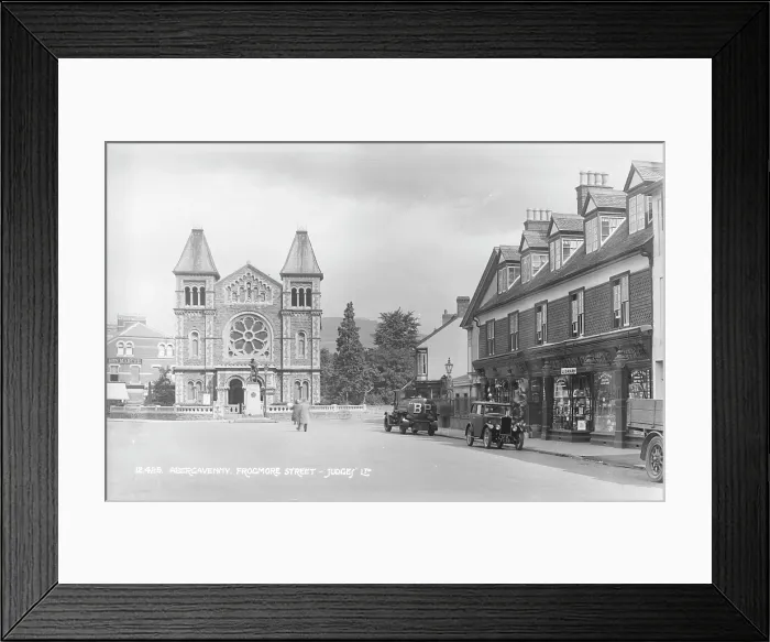 Framed Print : Historic View of Frocmore Street, Abergavenny Framed Print : Historic View of Frocmore Street, Abergavenny