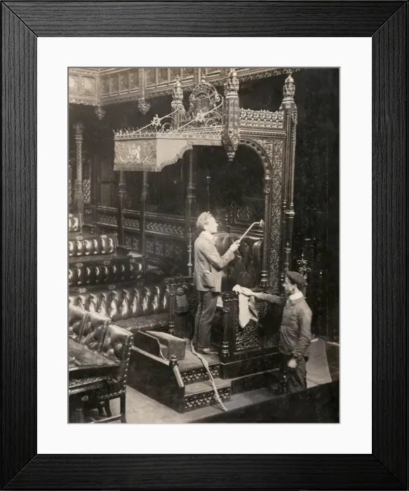 Framed Print : House of Lords cleaners Framed Print : House of Lords cleaners