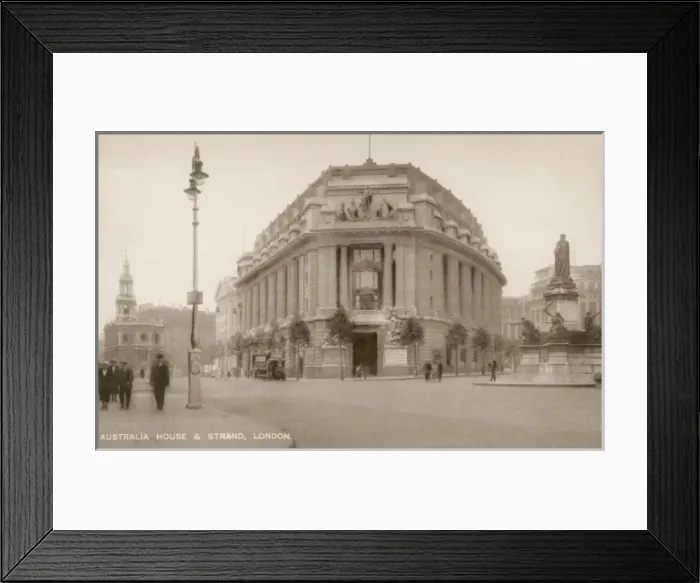 Framed Print : Australia House c. 1920 Framed Print : Australia House c. 1920