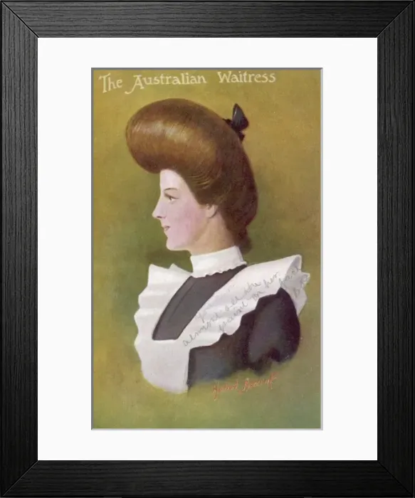 Framed Print : Australian Waitress Framed Print : Australian Waitress