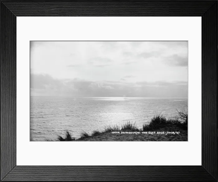 Framed Print : The Cliff Edge at Southbourne Framed Print : The Cliff Edge at Southbourne