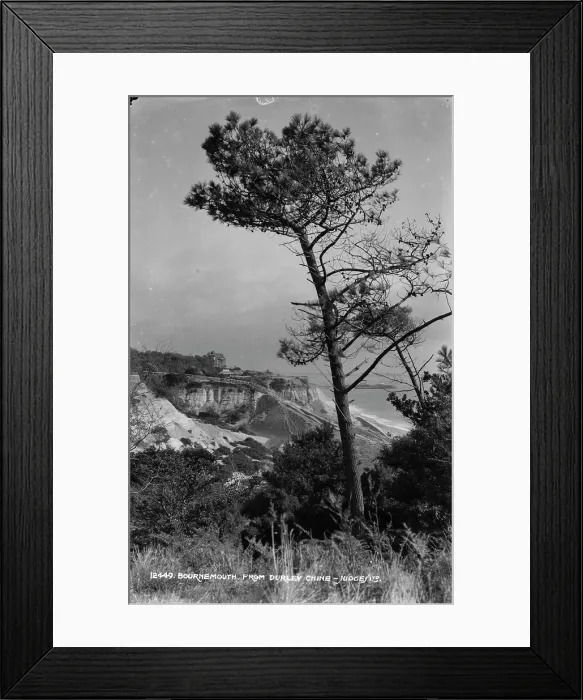 Framed Print : Bournemouth from Durley Chine Framed Print : Bournemouth from Durley Chine