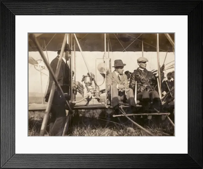 Framed Print : King Alfonso XIII and Wilbur Wright at Pau Framed Print : King Alfonso XIII and Wilbur Wright at Pau