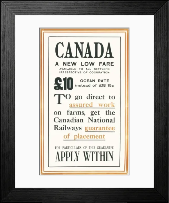 Framed Print : Canadian National Railways Poster Framed Print : Canadian National Railways Poster