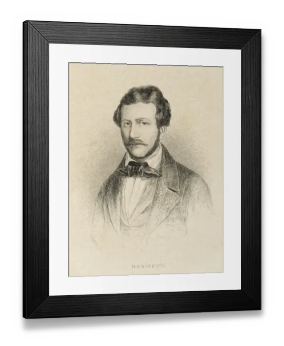 Framed Print : Donizetti, Gaetano 1791-1864 Framed Print : Donizetti, Gaetano 1791-1864