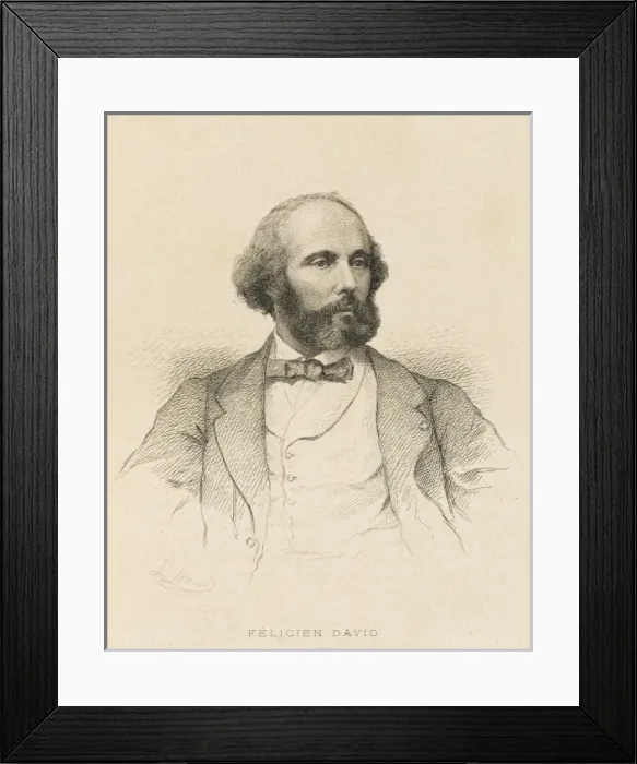 Framed Print : Flicien David 1810 - 1876 Framed Print : Flicien David 1810 - 1876