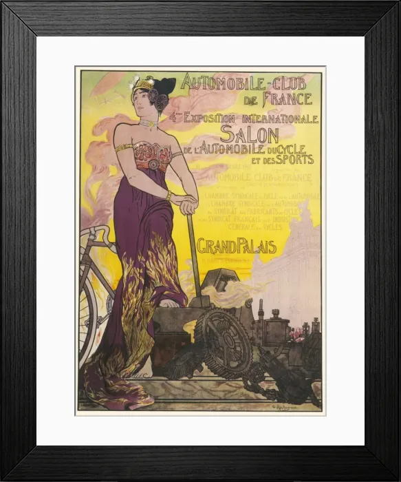 Framed Print : Poster for the 4th Paris Motor Show 1901 Framed Print : Poster for the 4th Paris Motor Show 1901