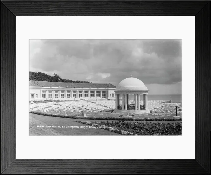 Framed Print : St. Lawrence Cliffs Bandstand Framed Print : St. Lawrence Cliffs Bandstand