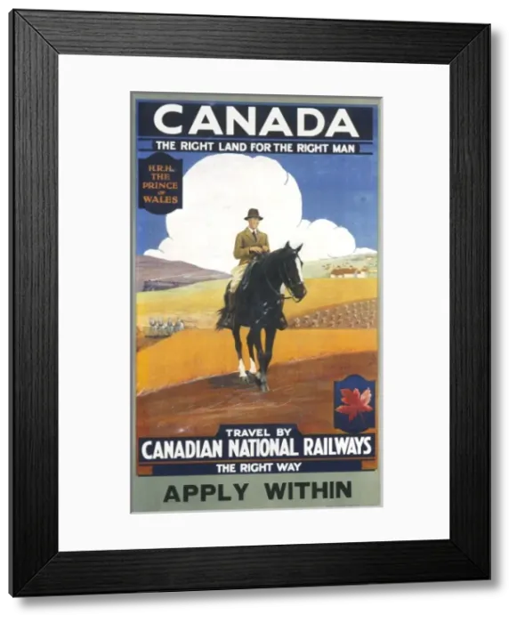 Framed Print : Canadian National Railways Poster Framed Print : Canadian National Railways Poster