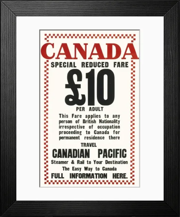 Framed Print : Canadian Pacific Poster Framed Print : Canadian Pacific Poster