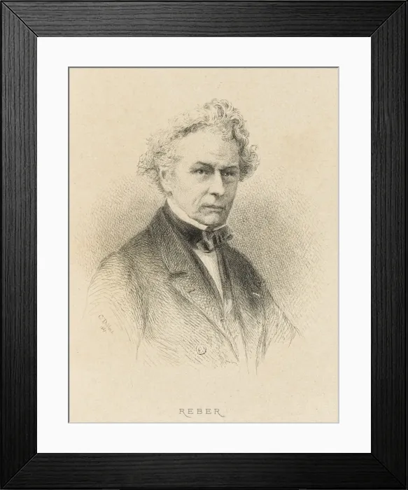 Framed Print : Reber, Napoleon Henri 1807 - 1880