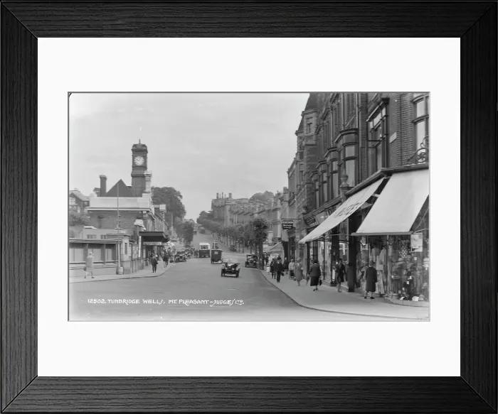 Framed Print : Historic View of Mount Pleasant, Tunbridge Wells Framed Print : Historic View of Mount Pleasant, Tunbridge Wells