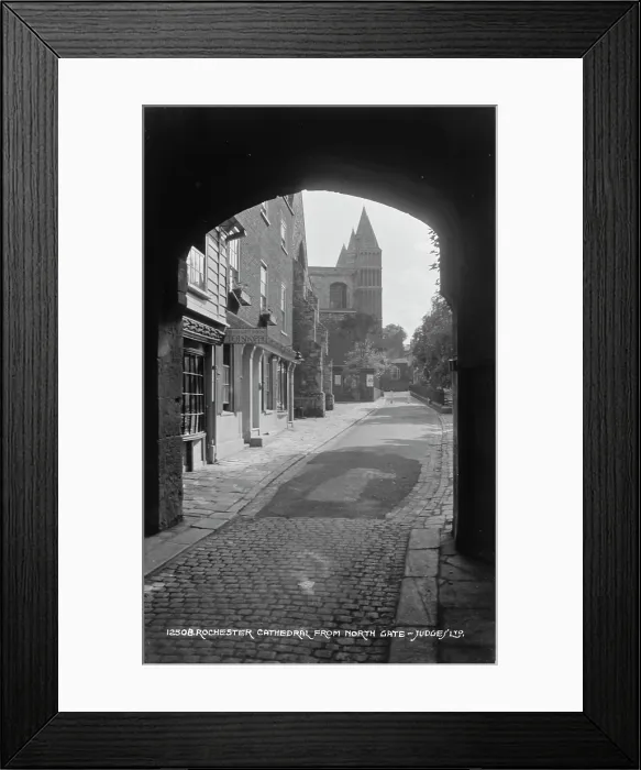 Framed Print : Rochester Cathedral from North Gate