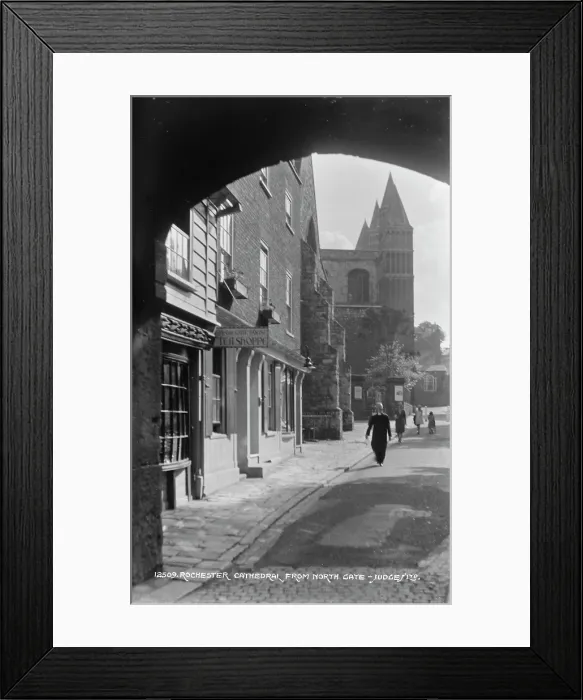 Framed Print : Rochester Cathedral from North Gate Framed Print : Rochester Cathedral from North Gate