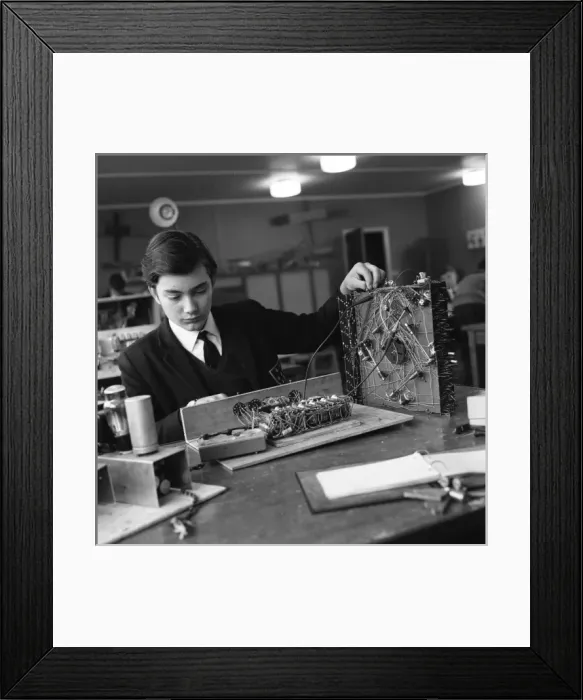 Framed Print : Education, computer training Framed Print : Education, computer training