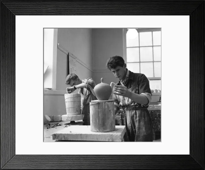 Framed Print : Education, pottery Framed Print : Education, pottery