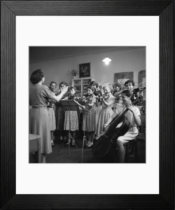 Framed Print : Education, girls, music Framed Print : Education, girls, music