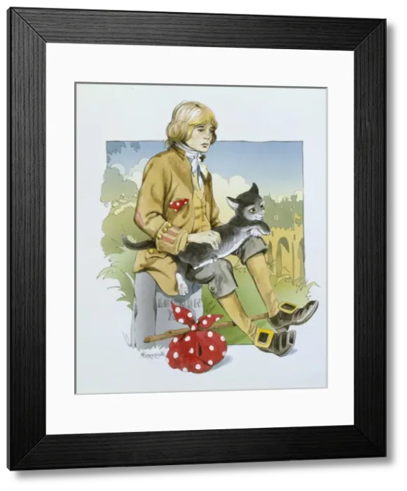 Framed Print : Dick Whittington and his cat Framed Print : Dick Whittington and his cat