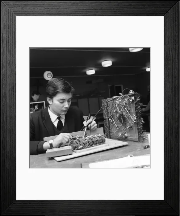 Framed Print : Education, computer training Framed Print : Education, computer training