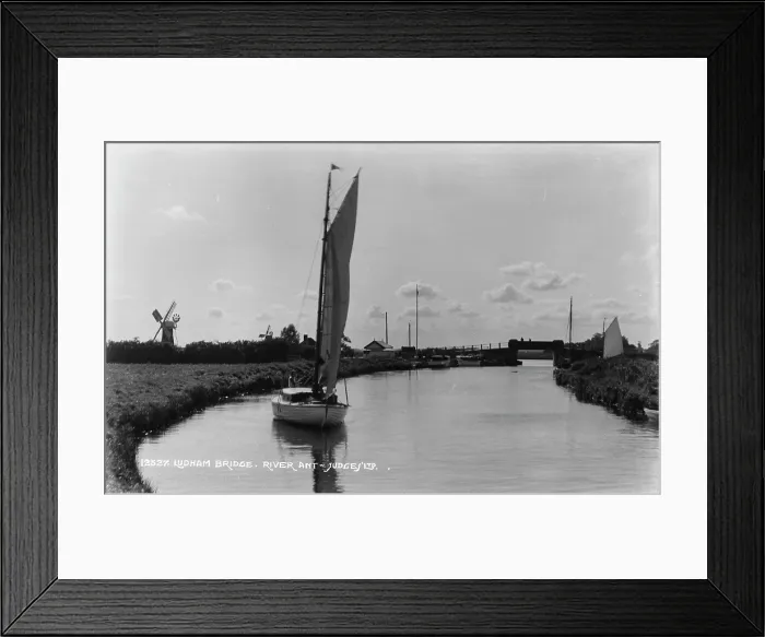 Framed Print : Ludham Bridge on the River Ant Framed Print : Ludham Bridge on the River Ant