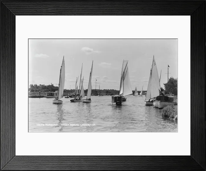 Framed Print : Yacht Racing in Horning Framed Print : Yacht Racing in Horning