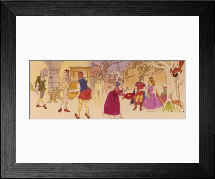 Framed Print : Emperors New Clothes - Princess and the Pea Framed Print : Emperors New Clothes - Princess and the Pea