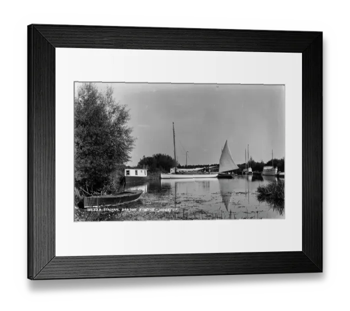 Framed Print : Tranquil Waters at Barton Staithe Framed Print : Tranquil Waters at Barton Staithe