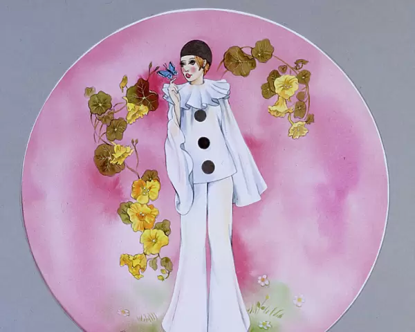 Girl in a Pierrot Costume