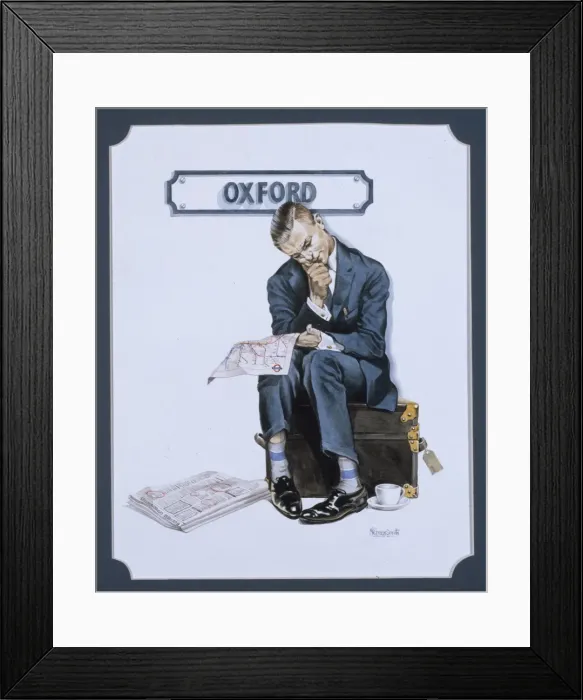 Framed Print : Railway Sleeper - Oxford Station Framed Print : Railway Sleeper - Oxford Station