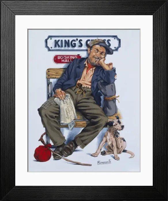Framed Print : Railway Sleeper - Kings Cross Station Framed Print : Railway Sleeper - Kings Cross Station