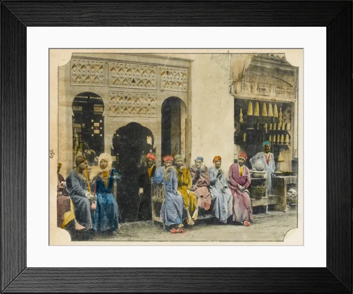 Framed Print : An Arab Cafe in Egypt Framed Print : An Arab Cafe in Egypt