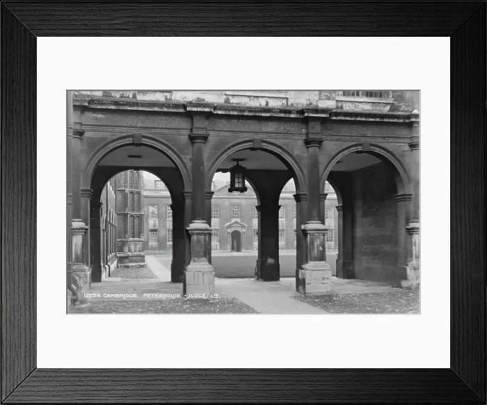 Framed Print : Arched Passageway at Peterhouse, Cambridge Framed Print : Arched Passageway at Peterhouse, Cambridge