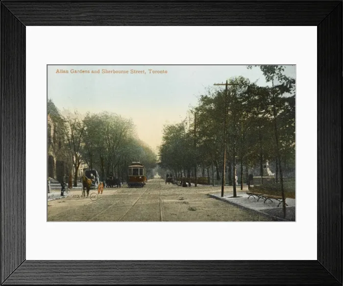 Framed Print : Allan Gardens and Sherbourne Street, Toronto, Canada Framed Print : Allan Gardens and Sherbourne Street, Toronto, Canada