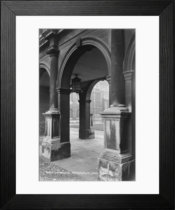 Framed Print : Arched Passageway at Peterhouse, Cambridge Framed Print : Arched Passageway at Peterhouse, Cambridge