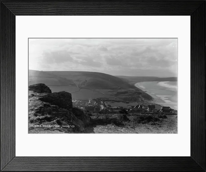 Framed Print : Scenic View of Woolacombe Framed Print : Scenic View of Woolacombe