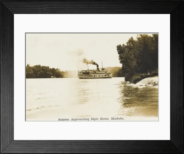 Framed Print : Steamer on Muskoka Lakes, Ontario, Canada Framed Print : Steamer on Muskoka Lakes, Ontario, Canada
