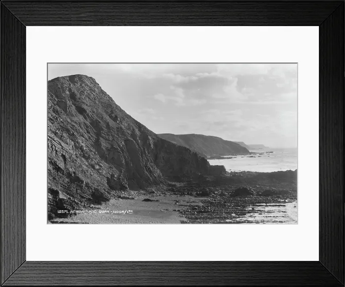 Framed Print : Coastal Landscape at Hartland Quay Framed Print : Coastal Landscape at Hartland Quay