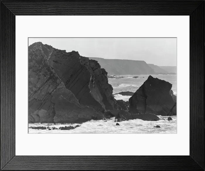 Framed Print : Rocky Coastline at Hartland Quay Framed Print : Rocky Coastline at Hartland Quay
