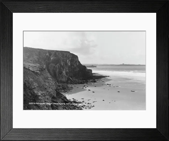 Framed Print : Newquay from Watergate Bay Framed Print : Newquay from Watergate Bay