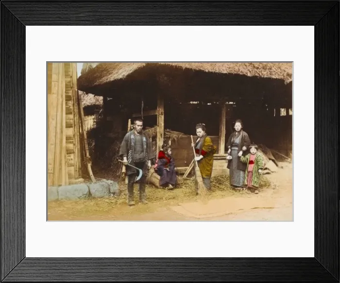 Framed Print : Japanese Farm Framed Print : Japanese Farm