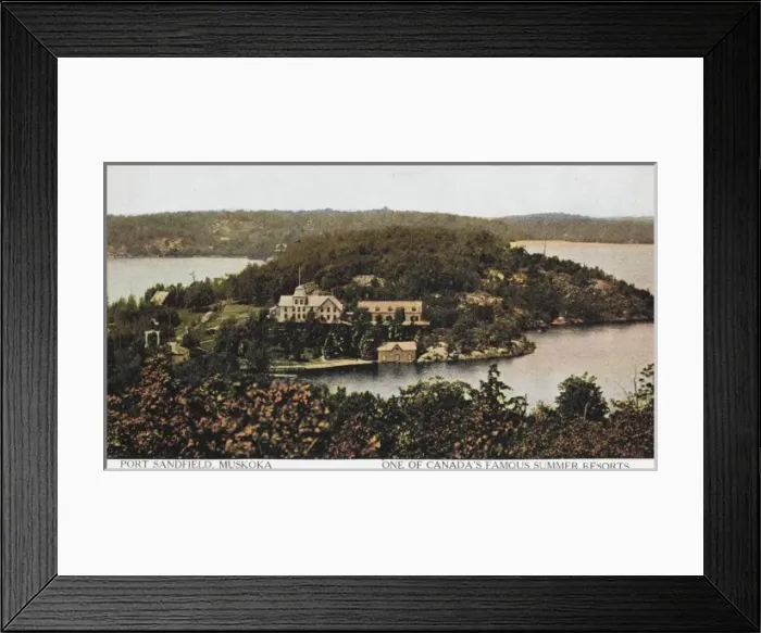 Framed Print : Port Sandfield, Muskoka Lakes, Canada Framed Print : Port Sandfield, Muskoka Lakes, Canada