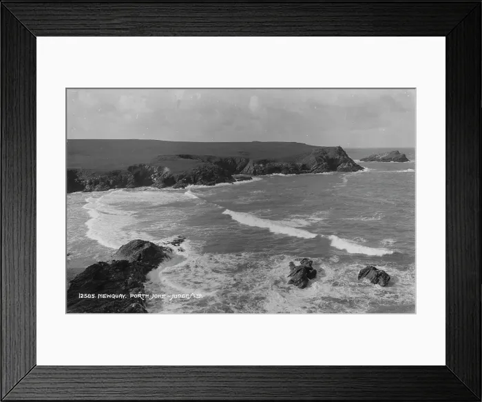 Framed Print : Coastal View at Porth Joke Framed Print : Coastal View at Porth Joke